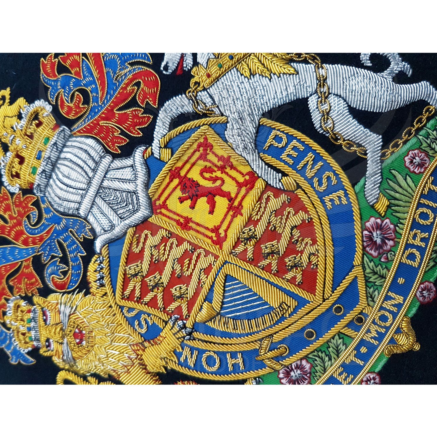Hand Embroidered Coat Of Arms